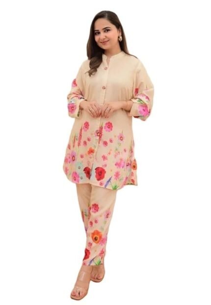 Women's Rayon Co Ord Set | Co Ord Set for Women Stylish | Kurta Set for Women | Kurta Set | Ethnic Co Ord Set for Women | 3/4 Sleeve Women Co-ord set